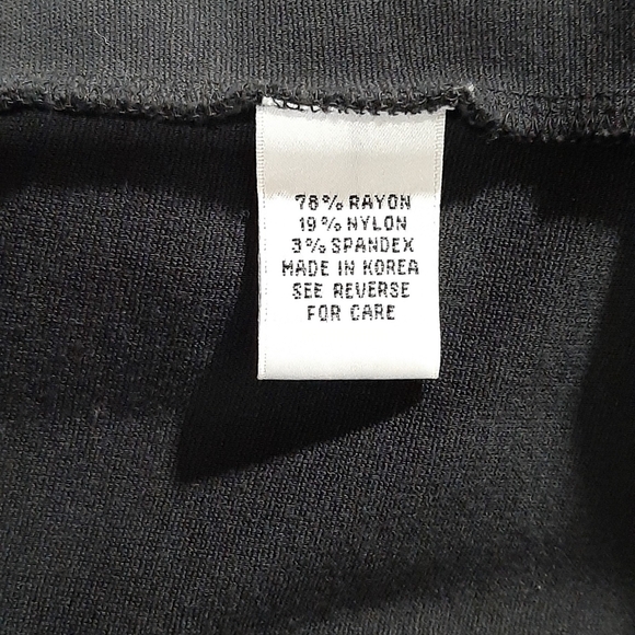 Talbots Woman's XL Classic Simple Elegant Black Dress Long Sleeve Stretch Fabric - Picture 9 of 9